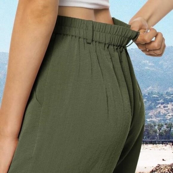 Airmenty Wide Leg Pants High Waisted - 30 - Picture 4 of 4